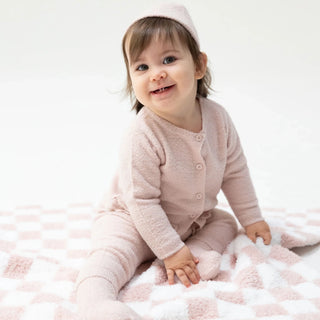 Angel Dear Chenille Cardigan Set – Blush Pink - Simply Blessed Children's Boutique