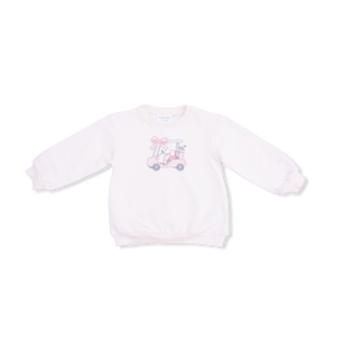 Angel Dear Pink French Terry Oversized Golf Sweatshirt