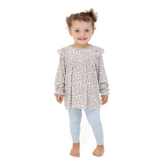 Angel Dear Hazel Floral Ruffle Tunic and Legging Outfit-Girls Outfit Sets-Simply Blessed Children's Boutique