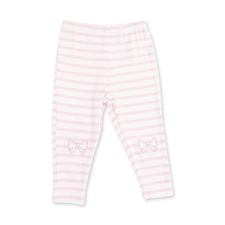 Angel Dear Bow Appliqué Polo Dress and Legging Outfit-Girls Outfit Sets-Simply Blessed Children's Boutique