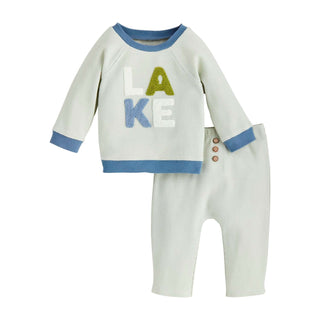 Baby Boy LAKE Applique Outfit - Mud Pie-Infants-Simply Blessed Children's Boutique