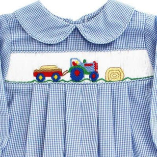 Bailey Boys Hay Tractor- Dressy Bubble Long-Misc.-Simply Blessed Children's Boutique
