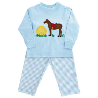 Bailey Boys Saddle Up- Boys Pant Set-Misc.-Simply Blessed Children's Boutique