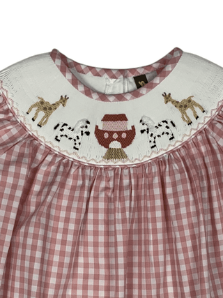 Banana Split Kids Noah's Ark Smocked Bishop Dress-Girls Dresses-Simply Blessed Children's Boutique