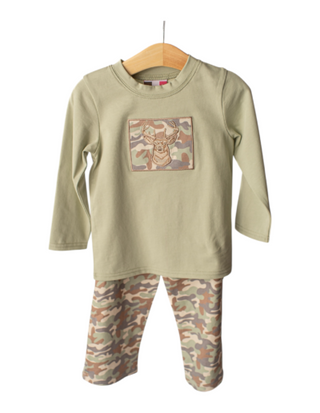 Banana Split Boys Buck Wild Camoflauge Pant Set-Boys Outfit Sets-Simply Blessed Children's Boutique