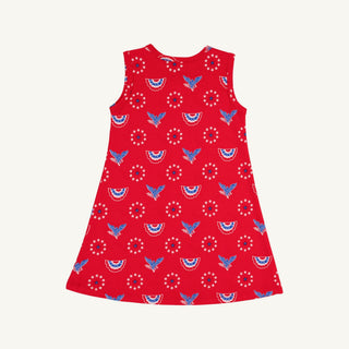 Beaufort Bonnet Polly Play Dress – Patriotic Star Spangled Swag-Girls Dresses-Simply Blessed Children's Boutique