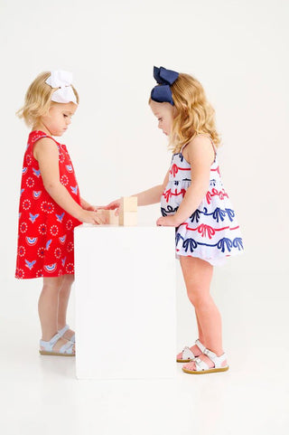 Beaufort Bonnet Polly Play Dress – Patriotic Star Spangled Swag-Girls Dresses-Simply Blessed Children's Boutique