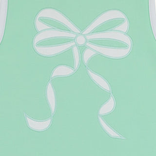Eliza's Sleeveless Applique Dress – Grace Bay Green/Worth Ave White/Sea Island Seafoam by The Beaufort Bonnet Company
