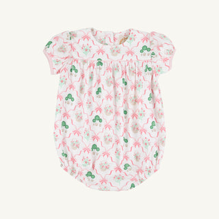 Blythe Bubble – Boxwoods and Bows/Palm Beach Pink | The Beaufort Bonnet Company