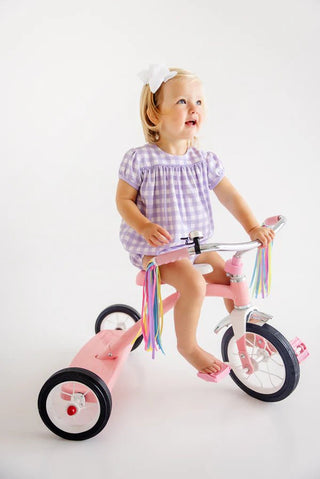 Blythe Bubble (Pima) - Lauderdale Lavender Gingham/Lauderdale Lavender by The Beaufort Bonnet Company-Girls One-Piece-Simply Blessed Children's Boutique