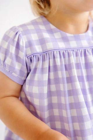 Blythe Bubble (Pima) - Lauderdale Lavender Gingham/Lauderdale Lavender by The Beaufort Bonnet Company-Girls One-Piece-Simply Blessed Children's Boutique