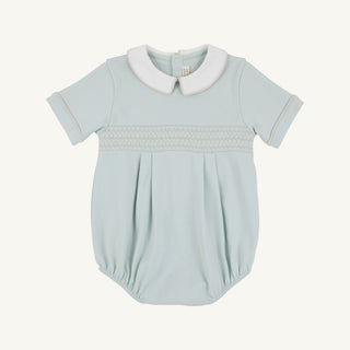 Bradford Bubble - Pima - Old Greenwich Green/Worth Ave White/Keeneland Khaki by The Beaufort Bonnet Company-Boys One-Piece-Simply Blessed Children's Boutique
