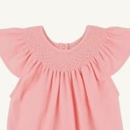 Bridget Bubble – Sanibel Salmon | Heavyweight Pima Cotton | The Beaufort Bonnet Company-Girls One-Piece-Simply Blessed Children's Boutique