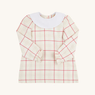 Classic Campbell Dress - Oak Park Plaid Worth Avenue White from The Beaufort Bonnet Company