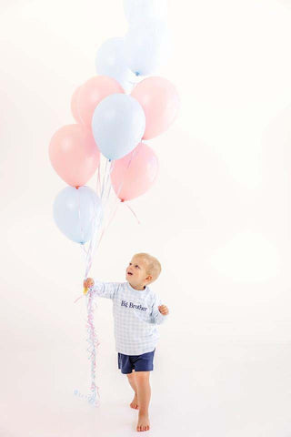 TBBC Big Brother Cassidy Comfy Crewneck - Buckhead Blue Gingham/Buckhead Blue/Nantucket Navy/Big Brother-Boys Sweatshirt/Pullover-Simply Blessed Children's Boutique