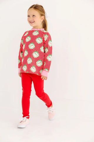 Cassidy Comfy Crewneck - Distinguished Doggies/Hamptons Hot Pink by The Beaufort Bonnet Company-Girls Sweatshirt/Pullover-Simply Blessed Children's Boutique