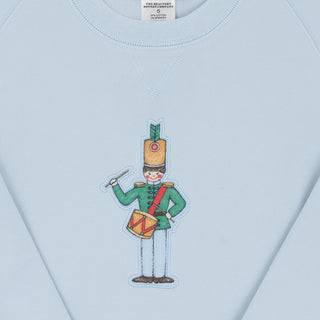 Cassidy Comfy Crewneck Boys French Terry - Buckhead Blue/Drummer Boy by The Beaufort Bonnet Company - Simply Blessed Children's Boutique