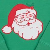 Cassidy Comfy Crewneck Boys French Terry - Kiawah Kelly Green/Santa by The Beaufort Bonnet Company - Simply Blessed Children's Boutique