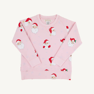 Cassidy Comfy Crewneck – Dear Santa / Palm Beach Pink by The Beaufort Bonnet Company