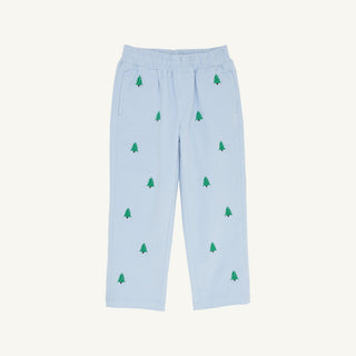Critter Sheffield Pants - Corduroy - Buckhead Blue/Christmas Trees by The Beaufort Bonnet Company - Simply Blessed Children's Boutique