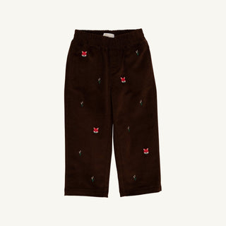 Critter Sheffield Pants - Corduroy - Chelsea Chocolate/Foxes by The Beaufort Bonnet Company - Simply Blessed Children's Boutique