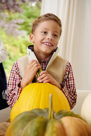 Dean`s List Dress Shirt - Easton Pond Plaid/Gray Bay Brown by The Beaufort Bonnet Company - Simply Blessed Children's Boutique