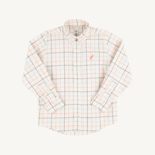 Dean's List Shirt (Flannel) – Mantua Tattersall with Seashore Sherbert Stork From The Beaufort Bonnet Company