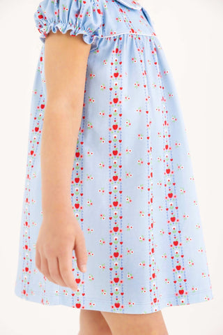 Holly Day Dress - First Day Flowers/Worth Ave White/Richmond Red by The Beaufort Bonnet Company-Girls Dresses-Simply Blessed Children's Boutique