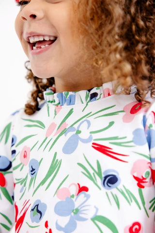 Lizzie`s Luxe Leisure Dress - Fair St Floral by The Beaufort Bonnet Company - Simply Blessed Children's Boutique