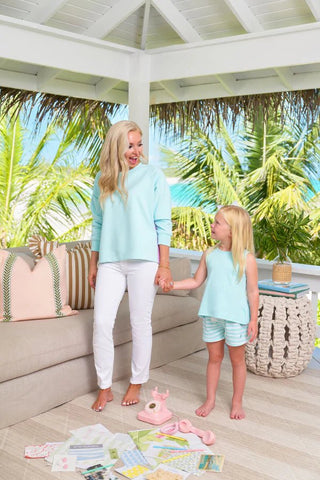 Love You Back Top – Edisto Egg Blue | The Beaufort Bonnet Company-Girls Sleeveless Shirts-Simply Blessed Children's Boutique