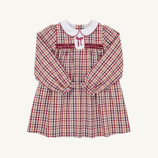 Long Sleeve Mary Dal Dress - Easton Pond Plaid/Worth Ave White by The Beaufort Bonnet Company - Simply Blessed Children's Boutique