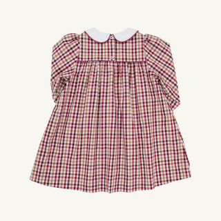 Long Sleeve Mary Dal Dress - Easton Pond Plaid/Worth Ave White by The Beaufort Bonnet Company - Simply Blessed Children's Boutique