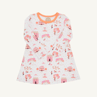 Long Sleeve Polly Play Dress - Fall on Fincastle Rd/Seashore Sherbet by The Beaufort Bonnet Company-Girls Dresses-Simply Blessed Children's Boutique