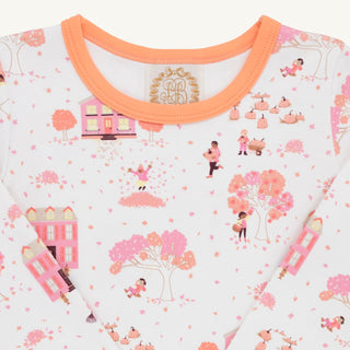 Long Sleeve Polly Play Dress - Fall on Fincastle Rd/Seashore Sherbet by The Beaufort Bonnet Company-Girls Dresses-Simply Blessed Children's Boutique