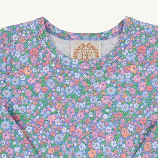 Long Sleeve Polly Play Dress - Mountain Brook Mini Floral (Parrot Cay Coral) by The Beaufort Bonnet Company-Girls Dresses-Simply Blessed Children's Boutique