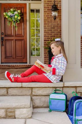 Mitzy Sue Slacks Leggings - Richmond Red by The Beaufort Bonnet Company - Simply Blessed Children's Boutique