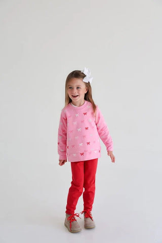 Mitzy Sue Slacks Leggings - Richmond Red by The Beaufort Bonnet Company - Simply Blessed Children's Boutique
