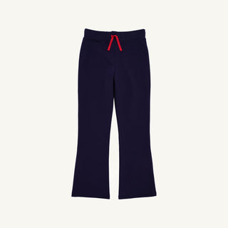 Patty Pants- Heavy Weight Knit - Nantucket Navy/Richmond Red/Flower by The Beaufort Bonnet Company-Girls Leggings/Bottoms-Simply Blessed Children's Boutique