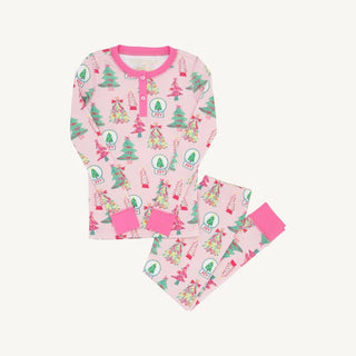 Payton Pajama Set - Christmas Coloring Contest/Winter Park Pink by The Beaufort Bonnet Company-Girls Sleepwear-Simply Blessed Children's Boutique
