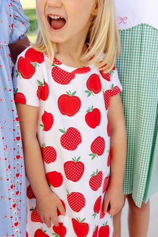 Polly Play Dress - Short Sleeve - Ardsley Park Apple by The Beaufort Bonnet Company-Girls Dresses-Simply Blessed Children's Boutique