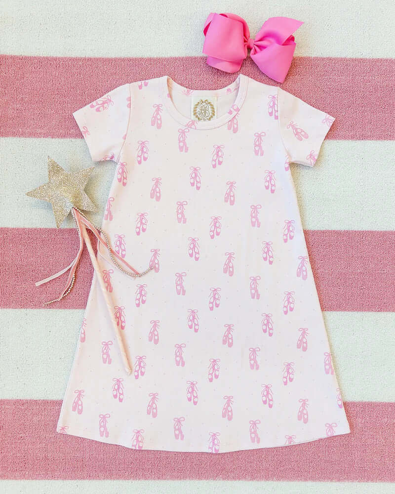 Polly Play Dress – Pink Ballerina Slippers TBBC Girls – Simply