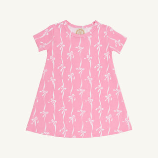 Short Sleeve Polly Play Dress - Bell Court Bows (Hamptons Hot Pink) by The Beaufort Bonnet Company-Girls Dresses-Simply Blessed Children's Boutique