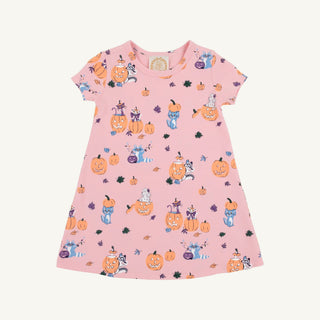 Polly Play Dress Short Sleeve - Candy and Critters (Sandpearl Pink) by The Beaufort Bonnet Company - Simply Blessed Children's Boutique