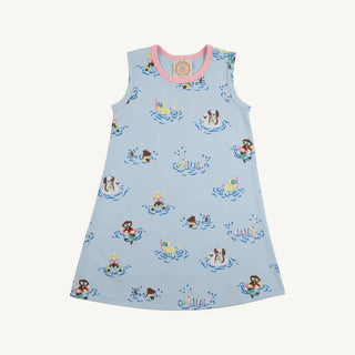 Sleeveless Polly Play Dress – Doggy Paddle/Sandpearl Pink