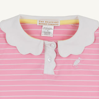 Preppy Polo – Pier Party Pink Stripe/Worth Ave White | The Beaufort Bonnet Company-Misc.-Simply Blessed Children's Boutique