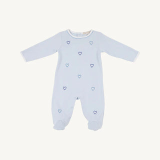 Blue Rock Me Romper – Buckhead Blue/Worth Ave White | The Beaufort Bonnet Company