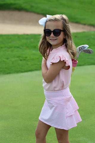 Rosie Ruffle Top – Sandpearl Pink