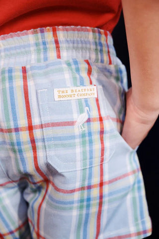 Sheffield Shorts - Kensington Court Plaid/Worth Ave White by The Beaufort Bonnet Company-Boys Shorts-Simply Blessed Children's Boutique