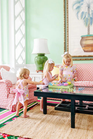 Sisi Sunsuit (Broadcloth) – Boca Grande Begonia/Hamptons Hot Pink Pique Stripe | The Beaufort Bonnet Company