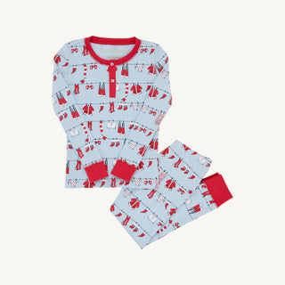 Sutton's Sweet Dream Set - Santa's Laundry Line/Richmond Red by The Beaufort Bonnet Company-Boys Sleepwear-Simply Blessed Children's Boutique